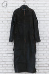 Boris Bidjan Saberi 24 autumn and winter mid-length multi-wear French coat trench coat craftsman German COAT1.D-FKU10002-DIRTY DENIM